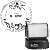 Pre-Inked Delaware Licensed Professional Engineer R-40