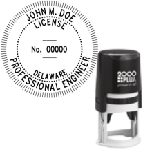 Self-Inking Delaware Licensed Professional Engineer R-40