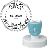 Pre-Inked Delaware Licensed Professional Engineer Xstamper