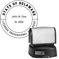 Pre-Inked Delaware Licensed Professional Geologist R-40