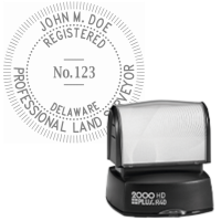 Pre-Inked Delaware Registered Professional Land Surveyor R-40