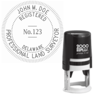 Self-Inking Delaware Registered Professional Land Surveyor R-40