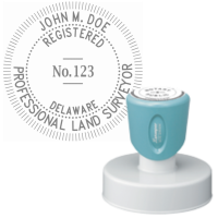 Pre-Inked Delaware Registered Professional Land Surveyor Xstamper