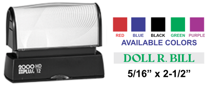Shop the Colop EOS-12 Pre-Inked Stamp at CalStamp! Perfect for precise impressions, size 5/16in x 2-1/2in. Order now for high-quality stamping solutions!