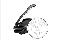 Enhance your documents with CalStamp's premium Embossing Seal. Perfect for professionals. Order now to add a touch of elegance and authenticity!
