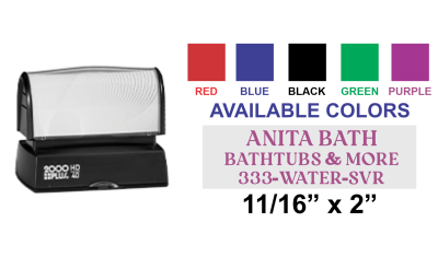 Get the Colop EOS-40 Pre-Inked Stamp from CalStamp! Perfect for clear, crisp impressions. Shop now for the 2000 Plus HD-40 with a 7/8in x 2-5/16in impression size.