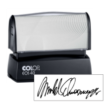 Get the Colop EOS-40 or 2000 Plus HD-40 Pre-Inked Signature Stamps at CalStamp. Perfect for clear, crisp impressions. Order now for fast, reliable service!