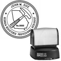 Pre-Inked Georgia Registered Professional Geologist R-40
