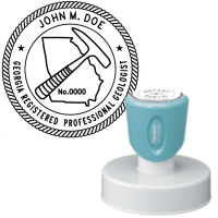 Pre-Inked Georgia Registered Professional Geologist Xstamper