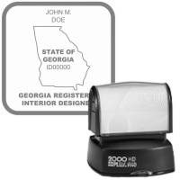 Pre-Inked Georgia Registered Interior Designer R-40