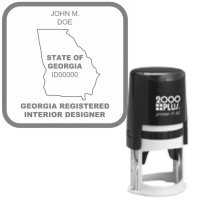 ​Self-Inking Georgia Registered Interior Designer R-40
