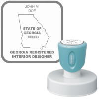 Pre-Inked Georgia Registered Interior Designer Xstamper