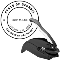Georgia Registered Architect Embosser
