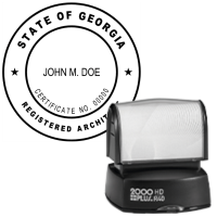 Pre-Inked Georgia Registered Architect R-40
