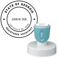 Pre-Inked Georgia Registered Architect Xstamper