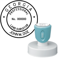 Pre-Inked Georgia  Professional Land Surveyor Xstamper