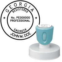 Pre-Inked Georgia Registered Professional Engineer Xstamper