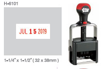 H-6101 - Shiny H-6101 Heavy Duty Self-Inking Dater