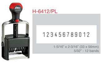 Shop the Shiny 6412/PL Heavy Duty Self-Inking Dater/Numberer with 12 bands at CalStamp. Durable and efficient for all your stamping needs. Order now!