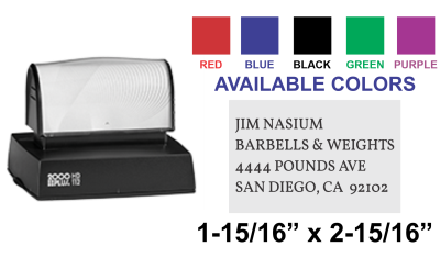 Shop the Colop EOS-112 Pre-Inked Stamp at CalStamp! With a large impression size of 1-15/16in X 2-15/16in, it's perfect for your stamping needs. Order now!