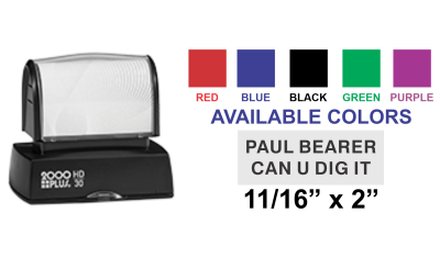 Shop the Colop EOS-30 Pre-Inked Stamp at CalStamp! Perfect for clear, crisp impressions. Size: 1-1/16in x 2in. Order now for fast, reliable stamping!