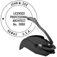 Hawaii Licensed Professional Architect Embosser