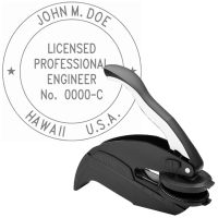 Hawaii Licensed Professional Engineer Embosser