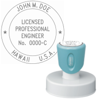 Pre-Inked Hawaii Licensed Professional Engineer Xstamper
