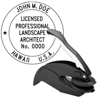 Hawaii Licensed Professional Landscape Architect Embosser