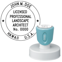 Pre-Inked Hawaii Licensed Professional Landscape Architect Xstamper