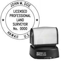 Pre-Inked Hawaii Licensed Professional Land Surveyor R-40