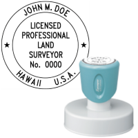 Pre-Inked Hawaii Licensed Professional Land Surveyor Xstamper