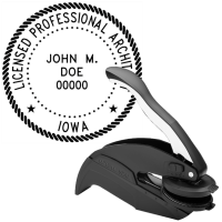 Iowa Licensed Professional Architect Embosser