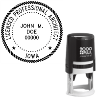 ​Self-Inking Iowa Licensed Professional Architect R-40