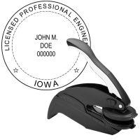 Iowa Licensed Professional Engineer Embosser