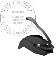 Iowa Professional Landscape Architect Embosser