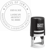 Self-Inking Iowa Professional Landscape Architect R-40