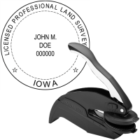 ​Iowa Licensed Professional Land Surveyor Embosser