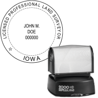 ​Pre-Inked Iowa Licensed Professional Land Surveyor R-40