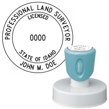 Pre-Inked Idaho Professional Land Surveyor Xstamper