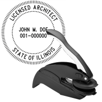 Illinois Licensed Architect Embosser