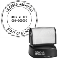 Pre-Inked Illinois Licensed Architect R-40