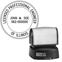 Pre-Inked Illinois Licensed Professional Engineer R-40