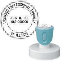 Pre-Inked Illinois Licensed Professional Engineer R-40