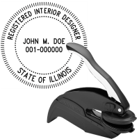 Illinois Registered Interior Designer Embosser