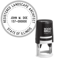 ​Self-Inking Illinois Registered Landscape Architect R-40
