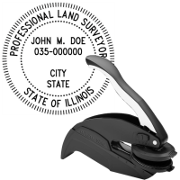 Illinois Professional Land Surveyor Embosser