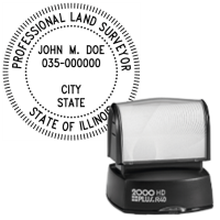Pre-Inked Illinois Professional Land Surveyor R-40