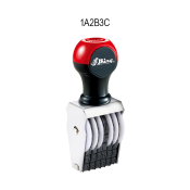 Get precise numbering with the Shiny No. 0-6 Numberer Stamp. Featuring 6 bands for versatile use. Order now from CalStamp for accurate and efficient stamping!