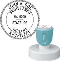 ​Pre-Inked Indiana Registered Architect Xstamper
